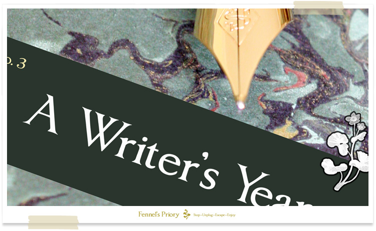 A Writer's Year by Fennel Hudson - about the cover