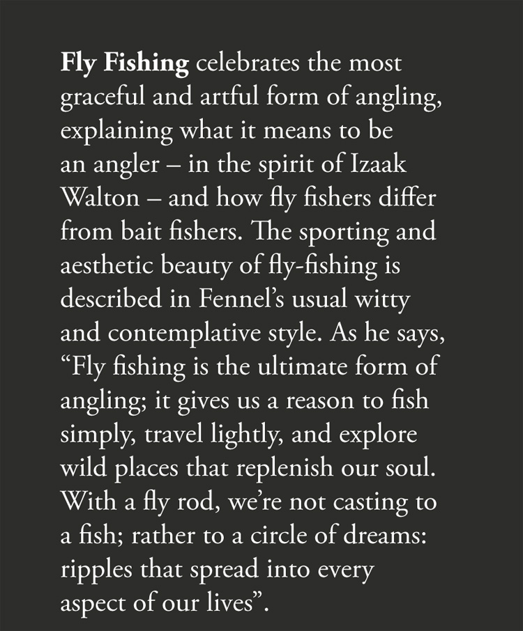 Fly Fishing, inside front cover, by Fennel Hudson