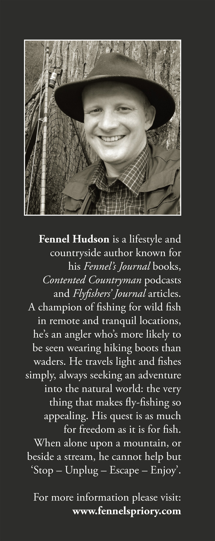 Fly Fishing, inside rear cover, by Fennel Hudson